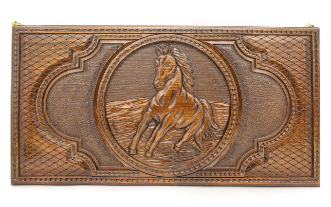 Нарды резные "Лошадь 1", Simonyan Нарды резные "Лошадь 1", Simonyan