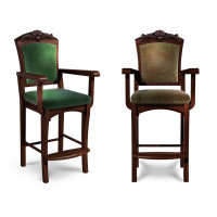 !Стул бильярдный Император ясень (№3,78 Velvet-Lux,Ткань Vilvet Lux)